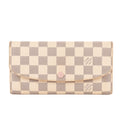 Wallet Emilie White Damier Azur