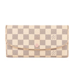 Wallet Emilie White Damier Azur