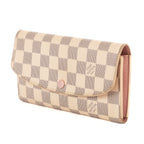 Wallet Emilie White Damier Azur