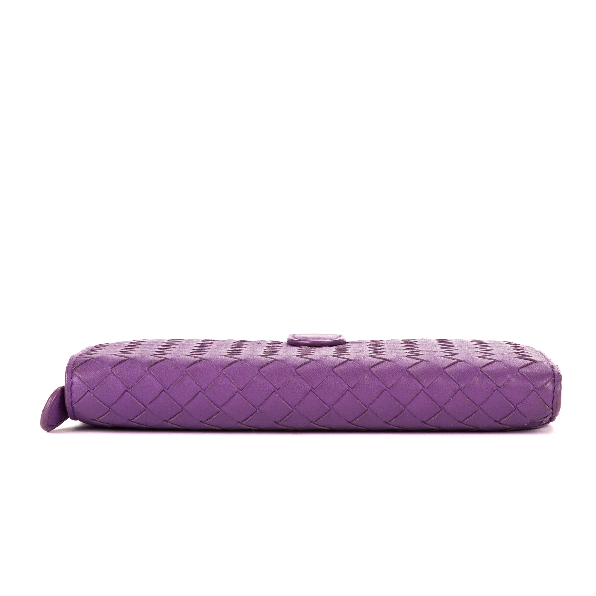 Wallet Continental Wallet Purple Intrecciato Nappa Leather