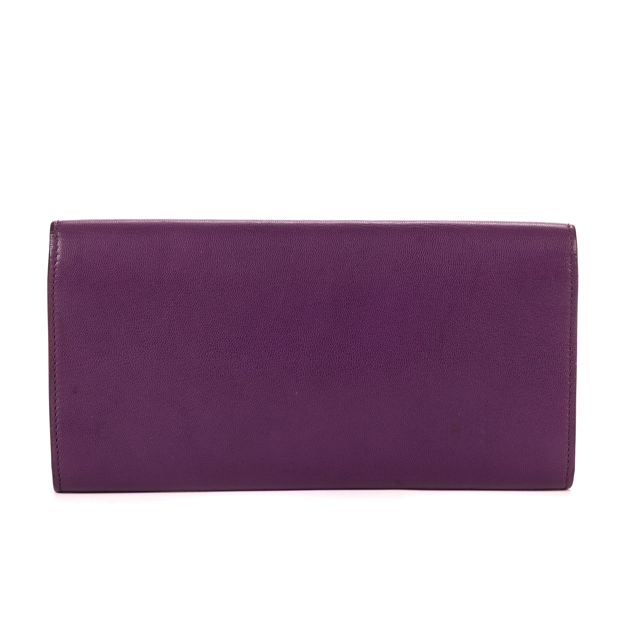 Clutch Belle De Jour Clutch Purple Pebbled Leather