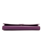 Pochette Clutch Belle De Jour Cuir Galet Violet