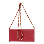 Wallet Wallet on Chain Crossbody Red Saffiano Leather