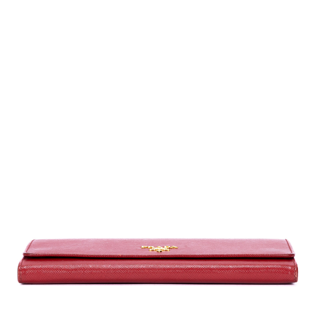 Wallet Wallet on Chain Crossbody Red Saffiano Leather