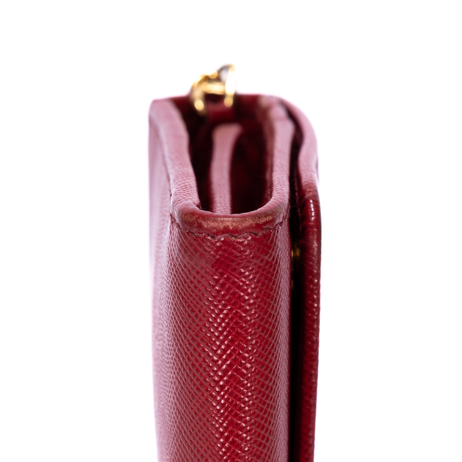 Wallet Wallet on Chain Crossbody Red Saffiano Leather