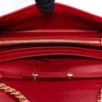 Wallet Wallet on Chain Crossbody Red Saffiano Leather