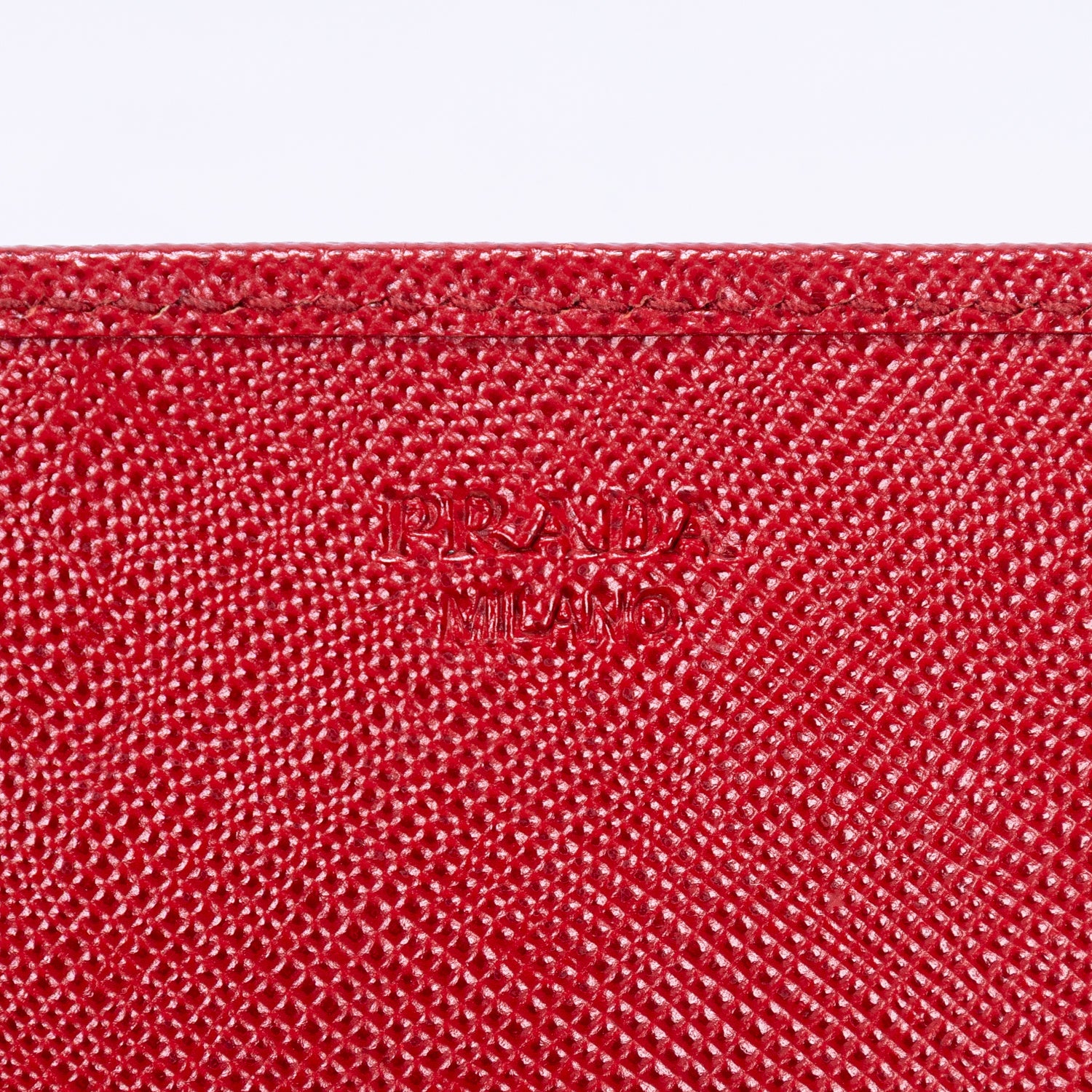 Wallet Wallet on Chain Crossbody Red Saffiano Leather
