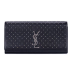 Clutch Studed Kate Clutch Black Smooth Studded Calfskin Leather