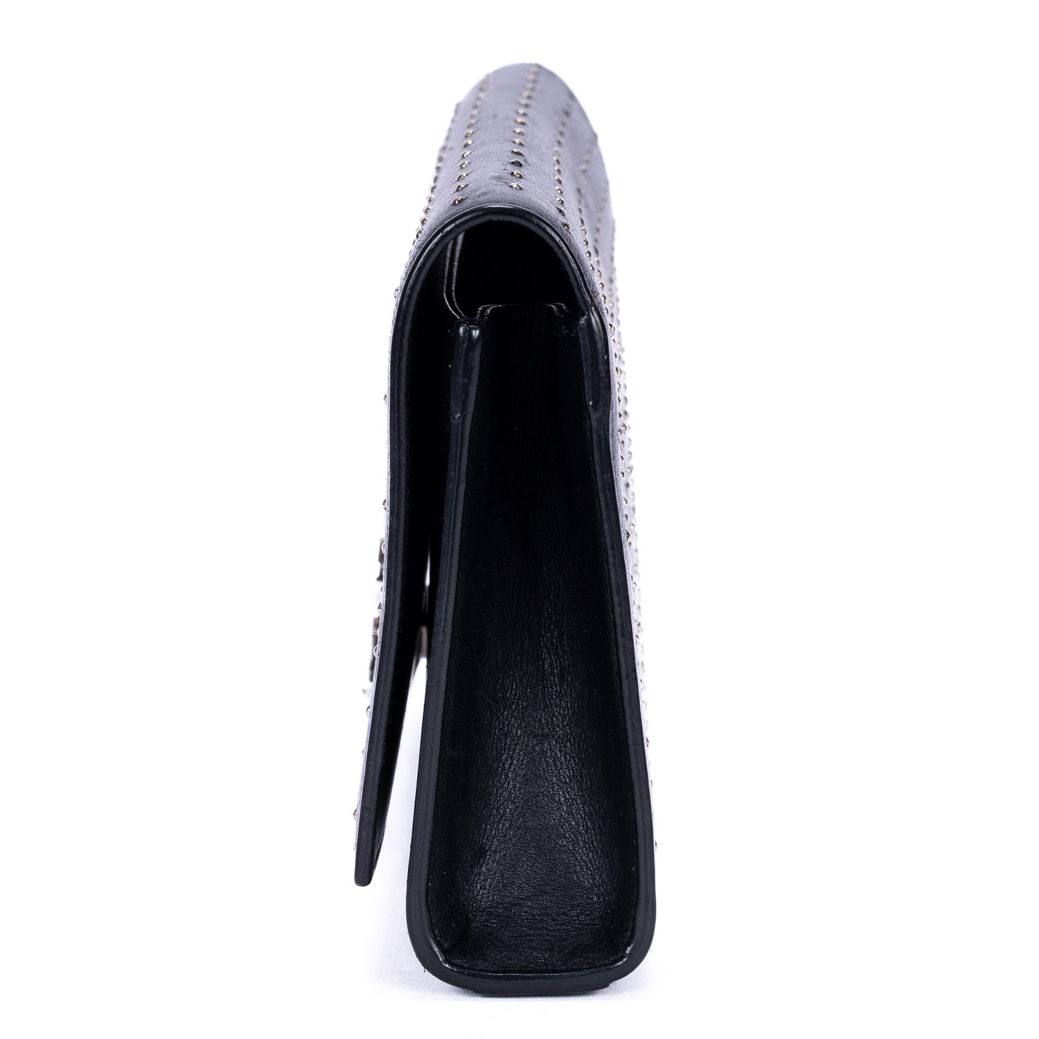 Clutch Studed Kate Clutch Black Smooth Studded Calfskin Leather