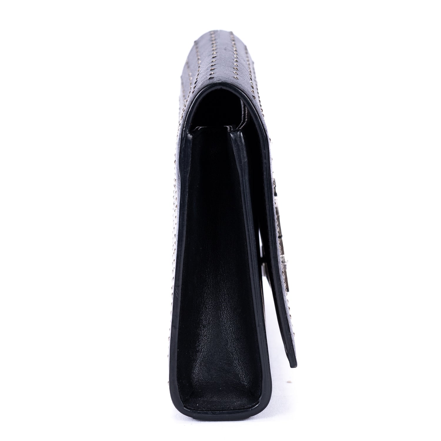 Clutch Studed Kate Clutch Black Smooth Studded Calfskin Leather