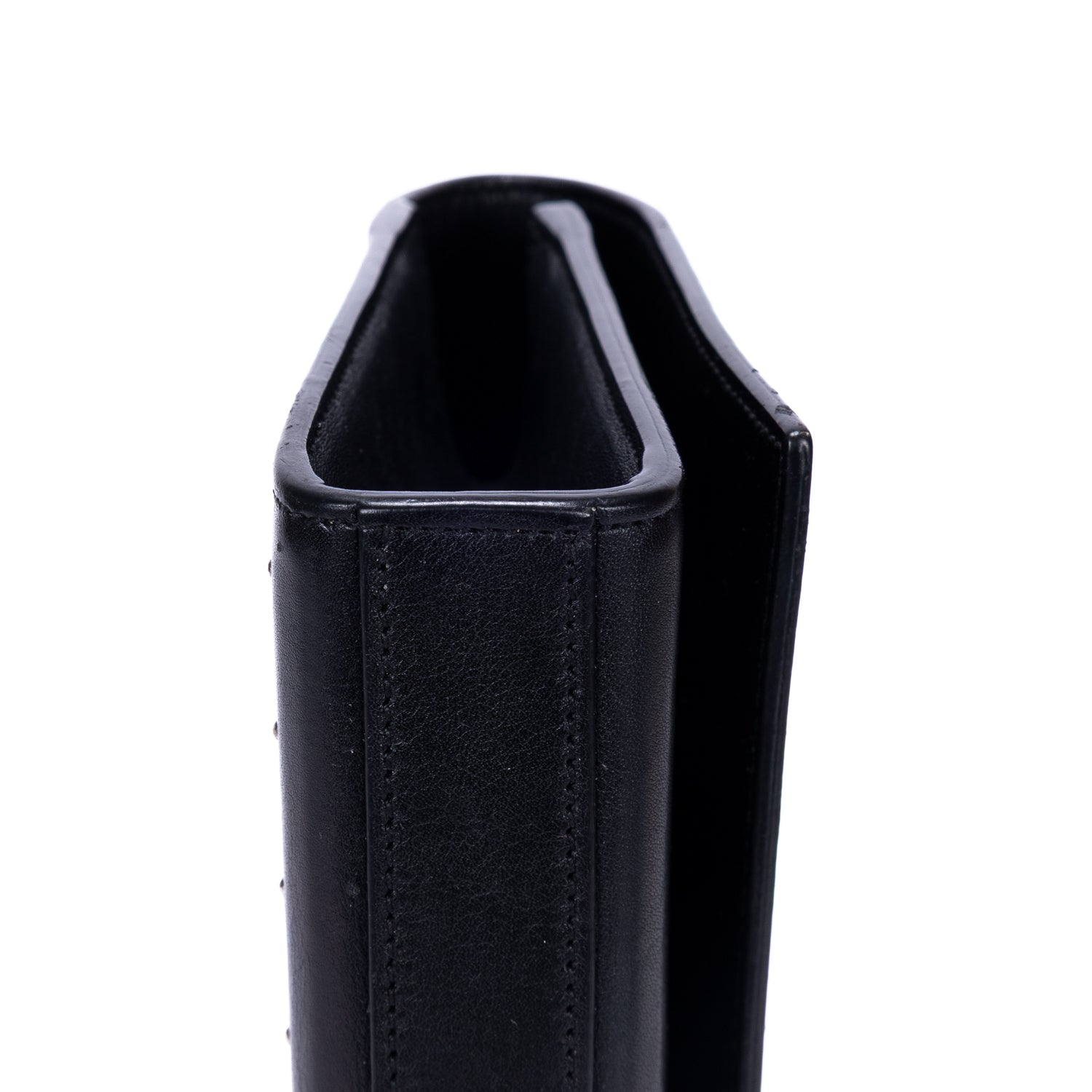 Clutch Studed Kate Clutch Black Smooth Studded Calfskin Leather
