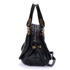 Shoulder Bag Medium Paraty Medium Black Grained Calfskin Leather