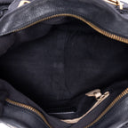 Shoulder Bag Medium Paraty Medium Black Grained Calfskin Leather