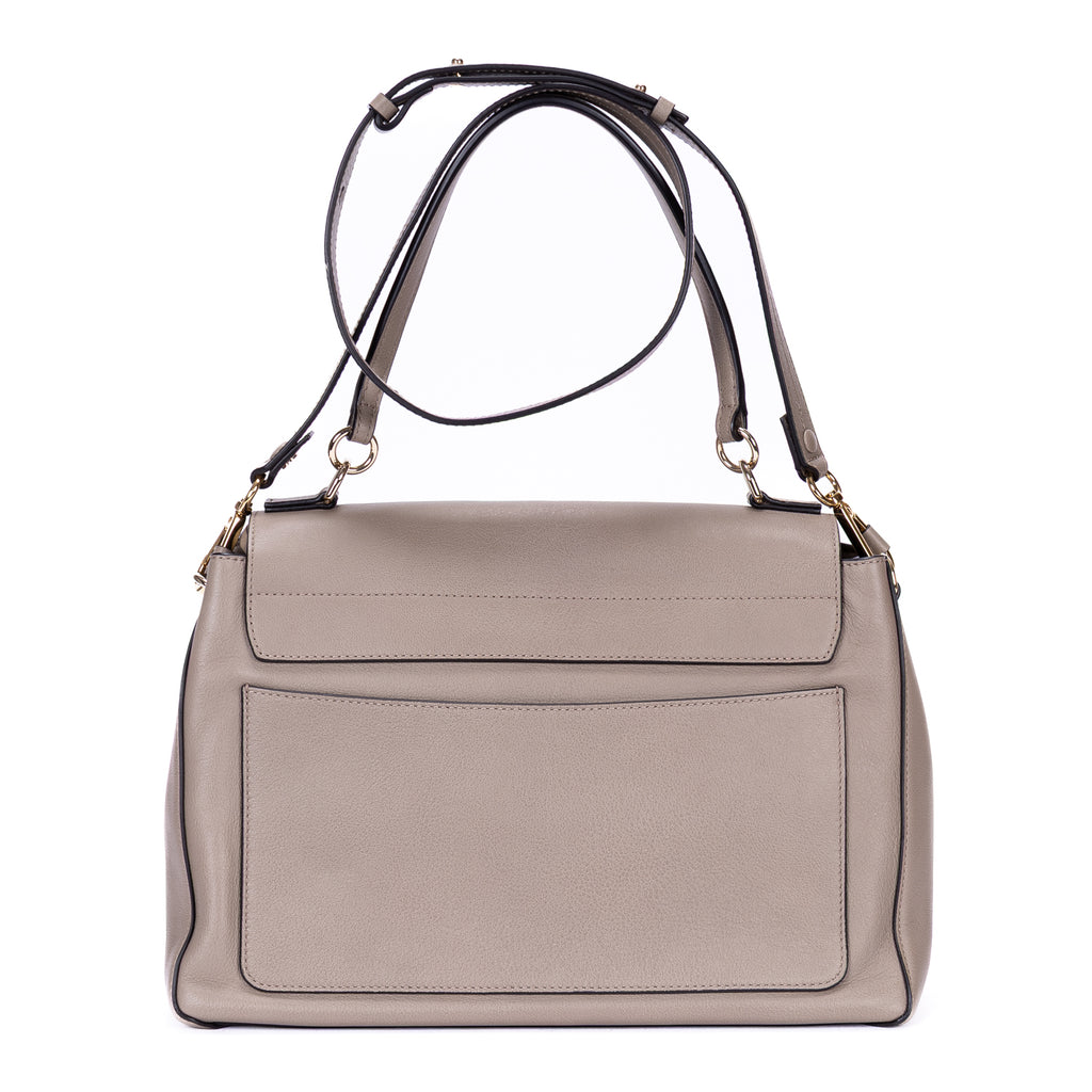 Shoulder Bag Medium Faye Day Medium Grey Calfskin Leather