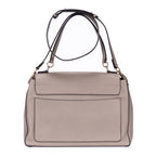 Shoulder Bag Medium Faye Day Medium Grey Calfskin Leather