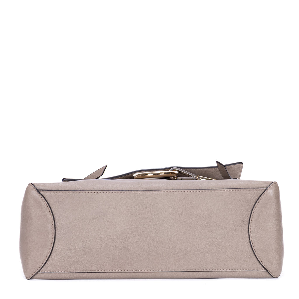 Shoulder Bag Medium Faye Day Medium Grey Calfskin Leather