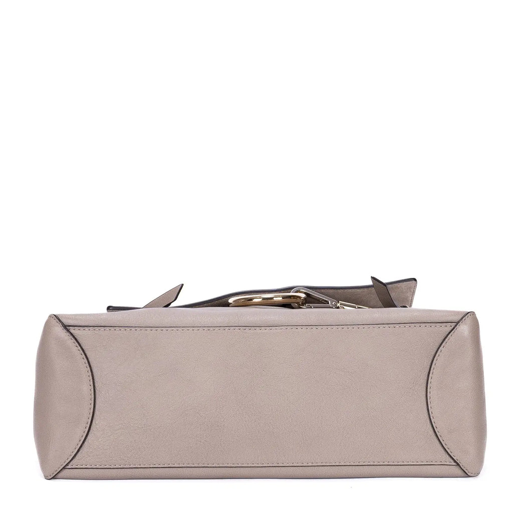 Shoulder Bag Medium Faye Day Medium Grey Calfskin Leather