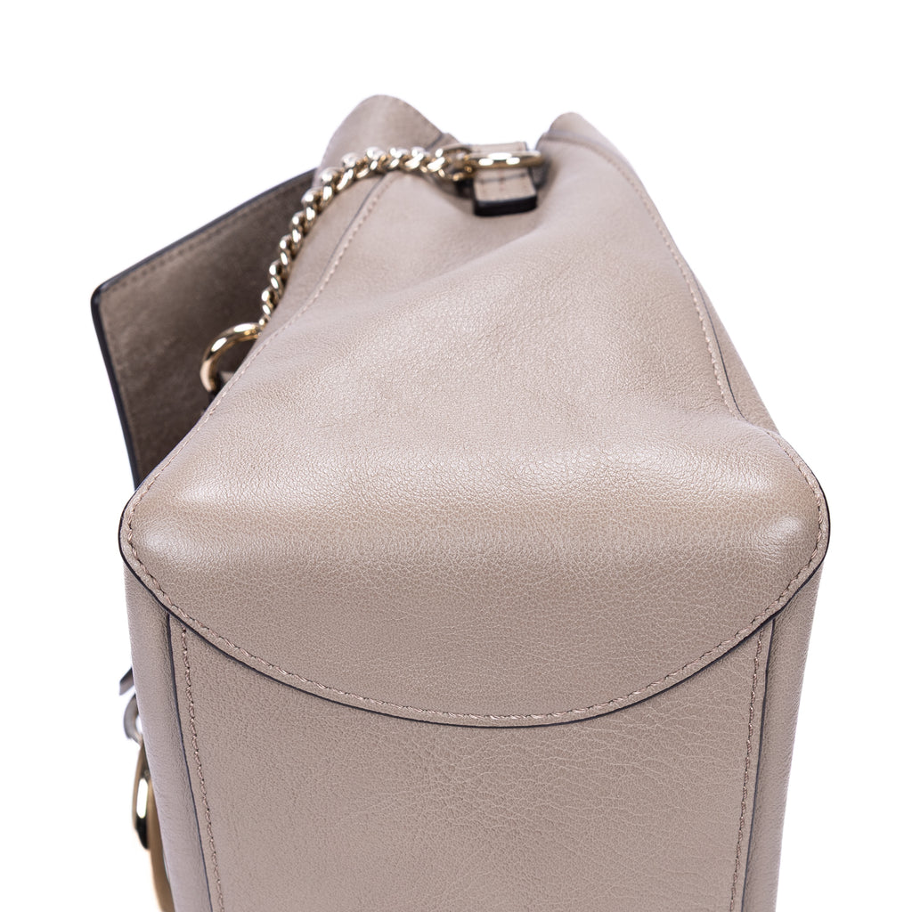 Shoulder Bag Medium Faye Day Medium Grey Calfskin Leather