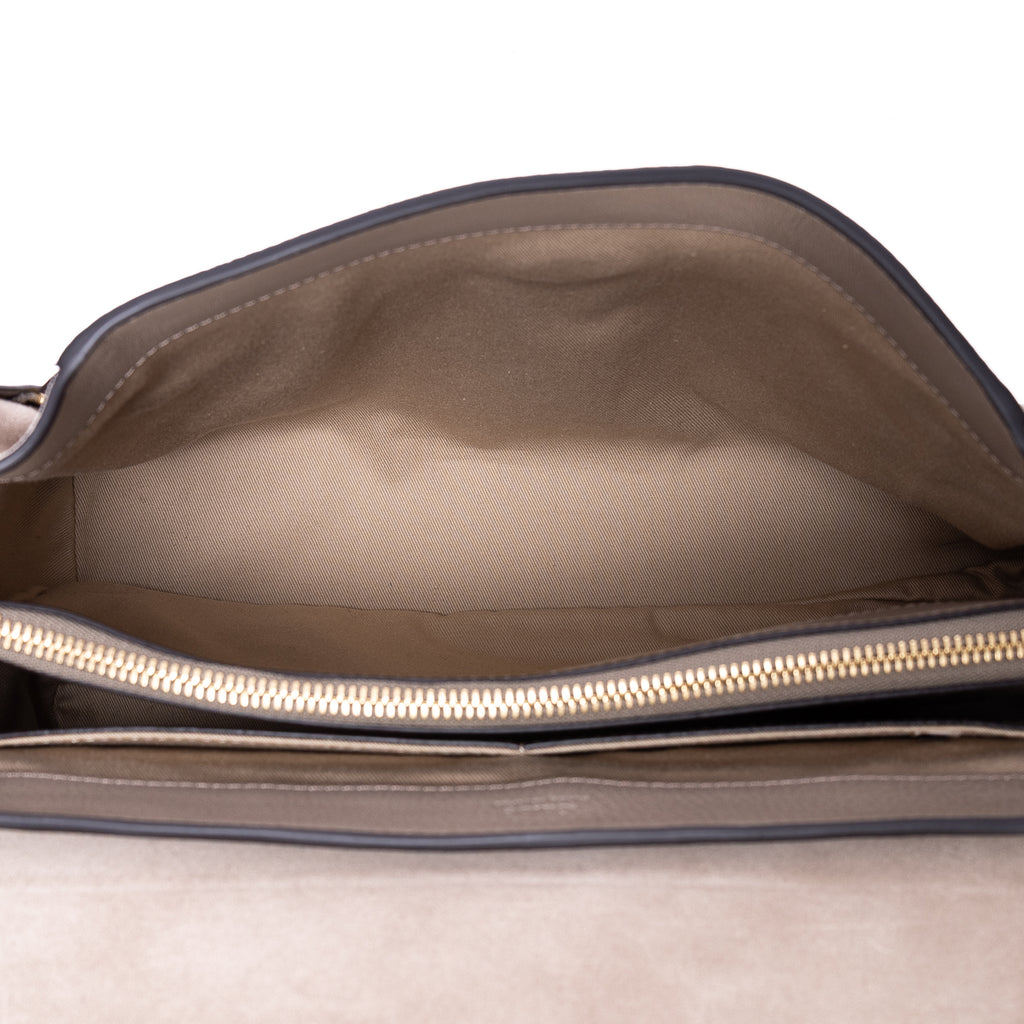 Shoulder Bag Medium Faye Day Medium Grey Calfskin Leather