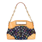Shoulder Bag Ltd. Ed. Takashi Murakami Multicolore Judy MM Black Colorful Monogram Canvas