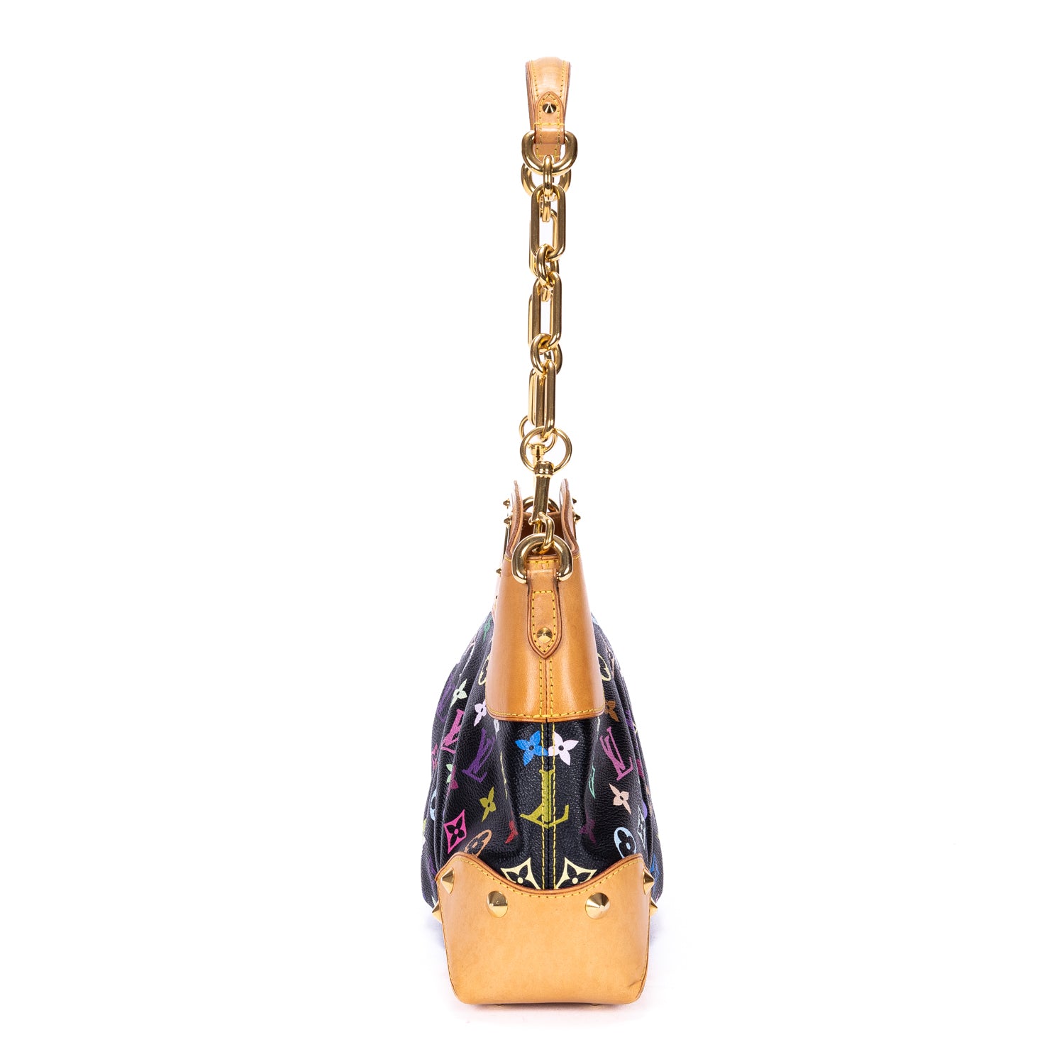 Shoulder Bag Ltd. Ed. Takashi Murakami Multicolore Judy MM Black Colorful Monogram Canvas
