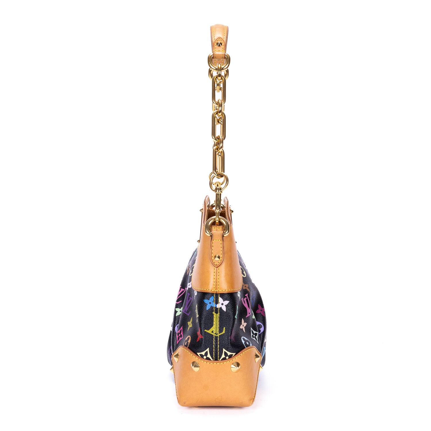 Shoulder Bag Ltd. Ed. Takashi Murakami Multicolore Judy MM Black Colorful Monogram Canvas