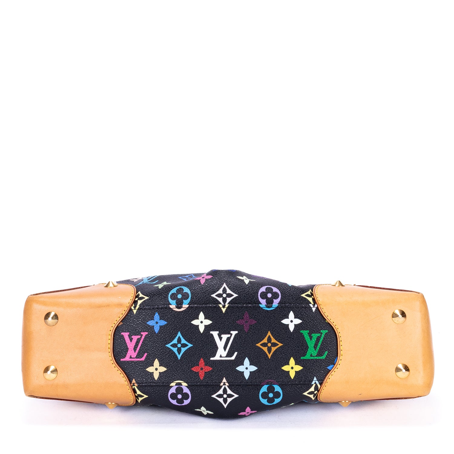 Shoulder Bag Ltd. Ed. Takashi Murakami Multicolore Judy MM Black Colorful Monogram Canvas