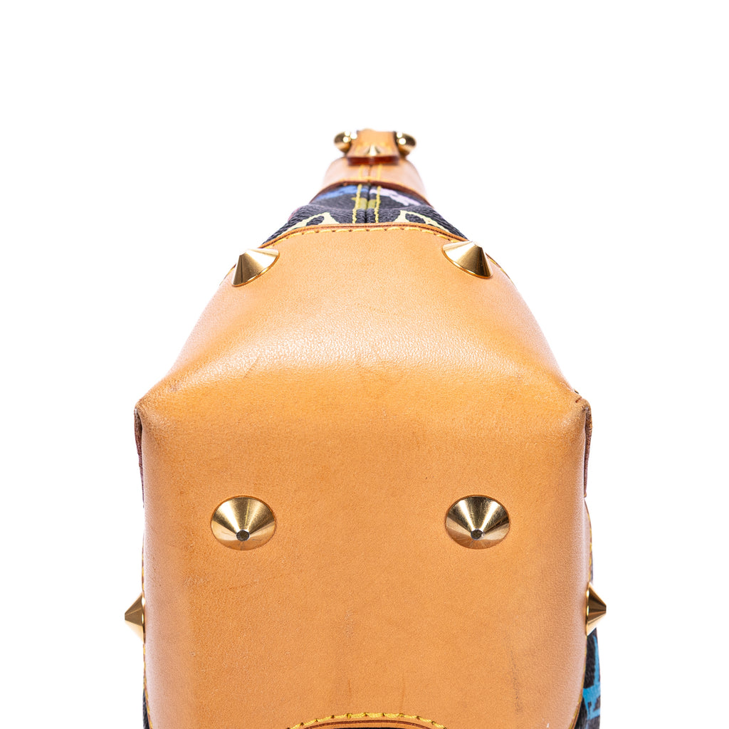Shoulder Bag Ltd. Ed. Takashi Murakami Multicolore Judy MM Black Colorful Monogram Canvas