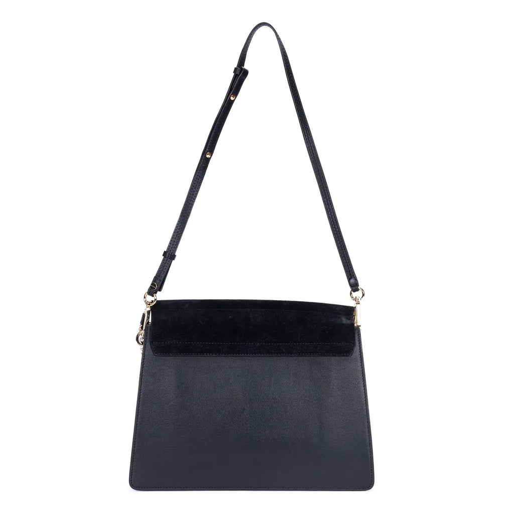 Shoulder Bag Medium Faye Medium Black Calfskin Leather