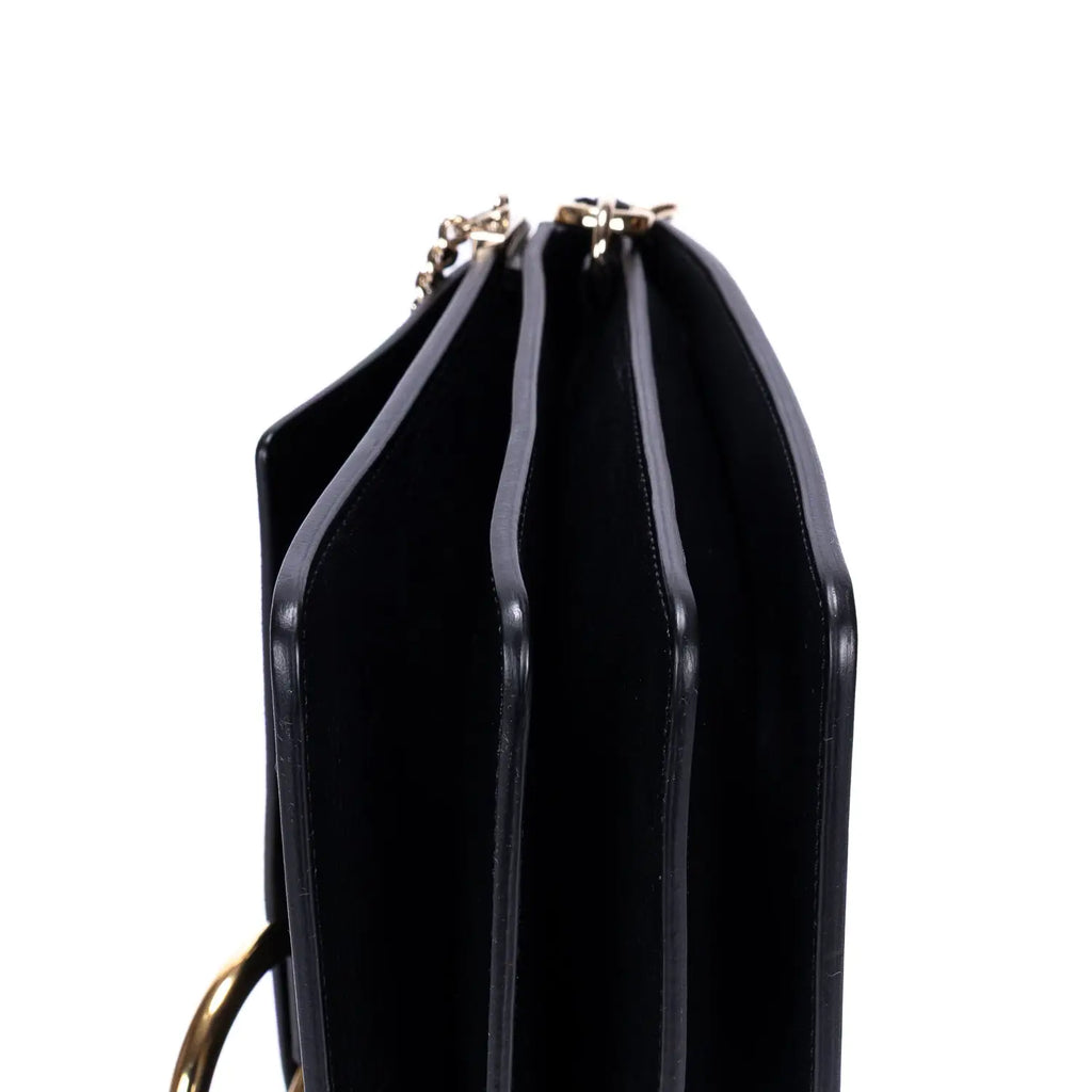 Shoulder Bag Medium Faye Medium Black Calfskin Leather