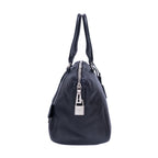 Bolso de hombro, bolso de compras grande, piel Vitello Daino negra