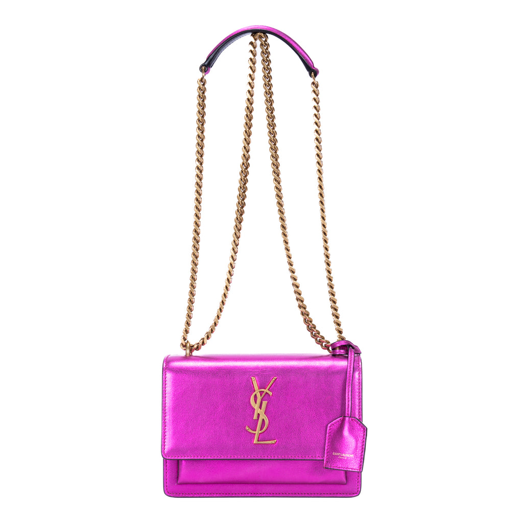 Shoulder Bag Metallic Small Sunset Small Metallic Pink Metallic  Calfskin