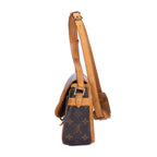 Shoulder Bag Sologne Brown Monogram Canvas