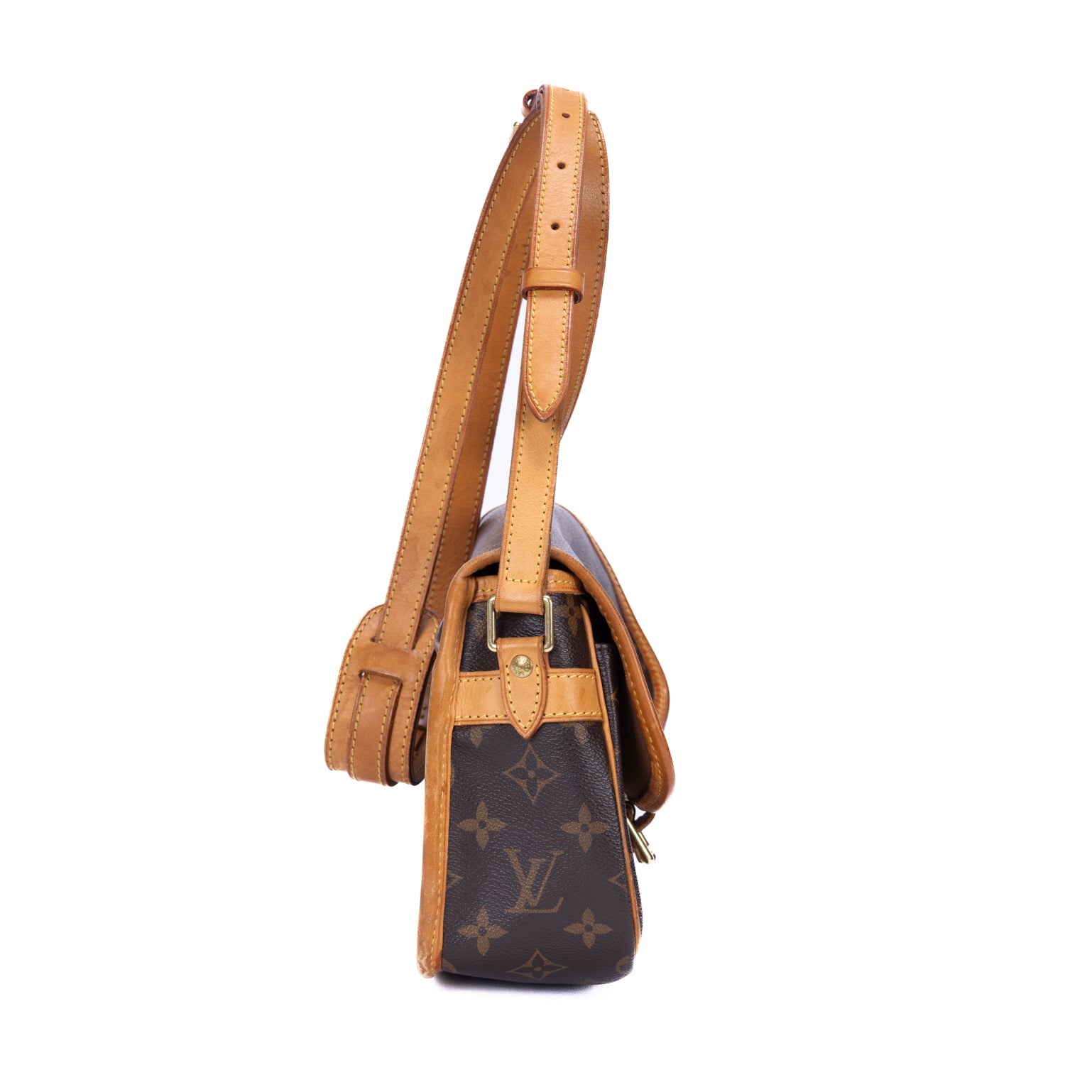 Shoulder Bag Sologne Brown Monogram Canvas