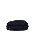 Sac cabas noir en toile Tessuto Gaufre