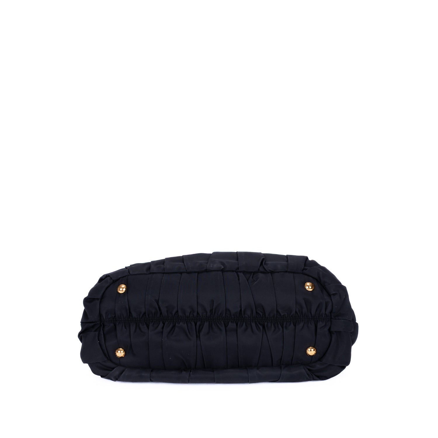 Sac cabas noir en toile Tessuto Gaufre