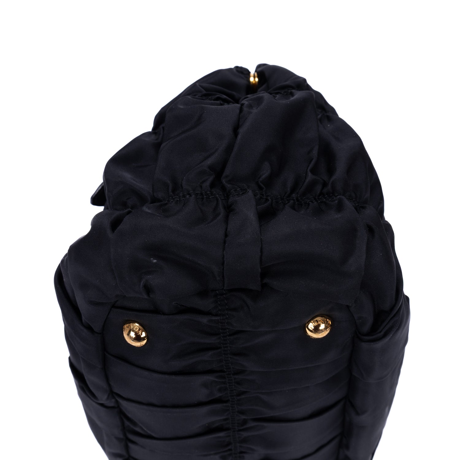 Sac cabas noir en toile Tessuto Gaufre