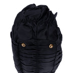 Sac cabas noir en toile Tessuto Gaufre