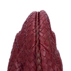 Shoulder Bag Veneta Hobo Large Burgundy Intrecciato Leather