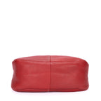 Bolso de Hombro Hobo Piel Vitello Daino Roja