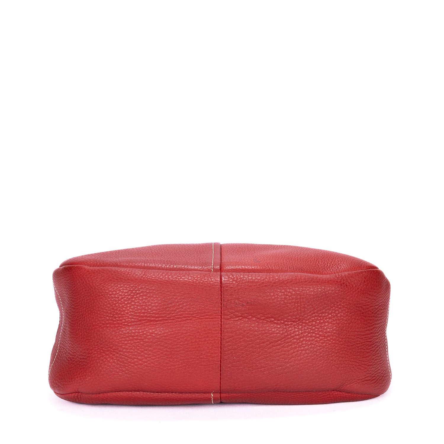 Bolso de Hombro Hobo Piel Vitello Daino Roja