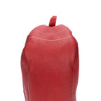 Bolso de Hombro Hobo Piel Vitello Daino Roja