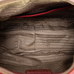 Bolso de Hombro Hobo Piel Vitello Daino Roja