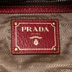 Bolso de Hombro Hobo Piel Vitello Daino Roja