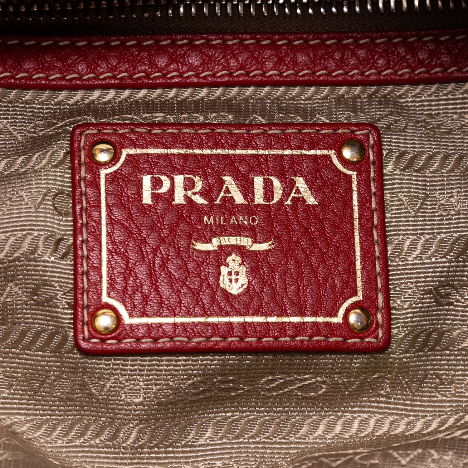 Bolso de Hombro Hobo Piel Vitello Daino Roja