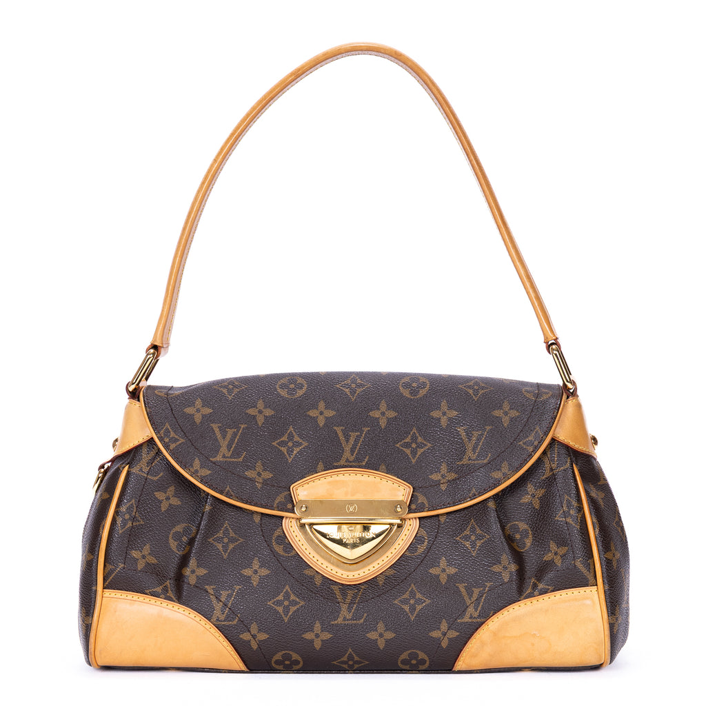 Handbag Beverly MM Brown Monogram Canvas