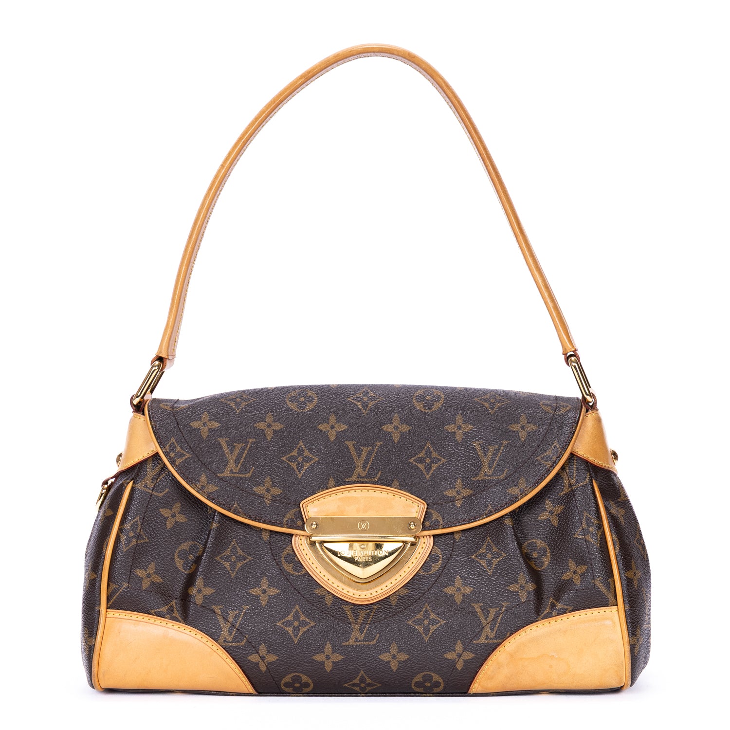 Handbag Beverly MM Brown Monogram Canvas