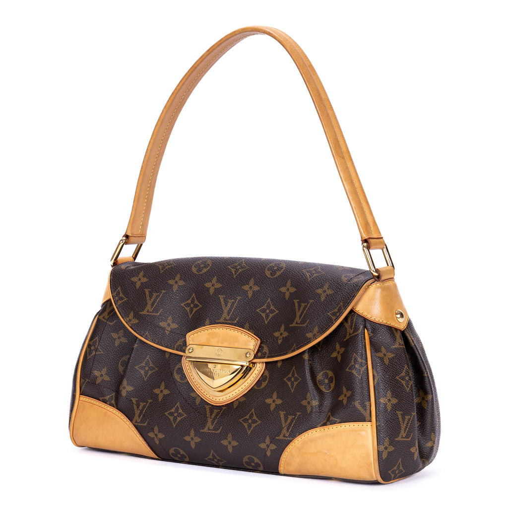 Handbag Beverly MM Brown Monogram Canvas