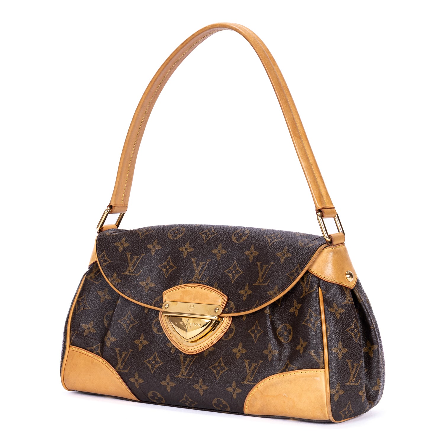 Handbag Beverly MM Brown Monogram Canvas