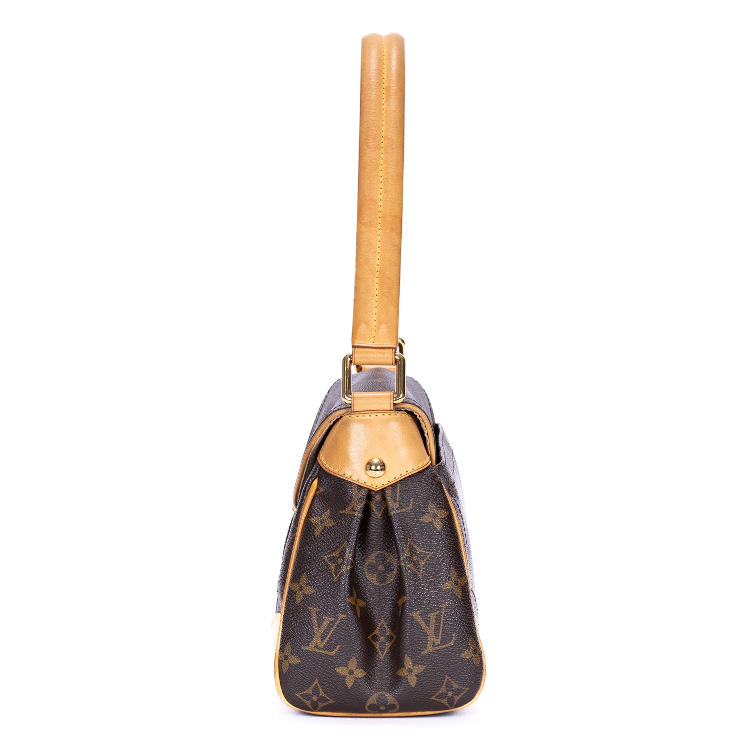 Handbag Beverly MM Brown Monogram Canvas